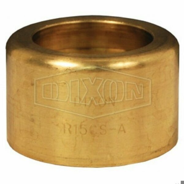 520-H Scovill Style Ferrule, 2 ID x 2-35/64 to 2-38/64 OD in Nominal, Hose, 1-3/4 in L, Brass, Domes, Dixon, Mfr#: R2BS